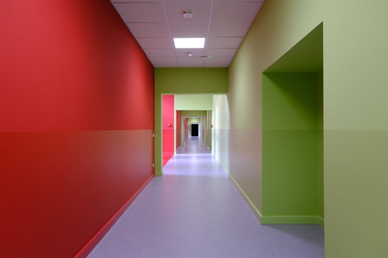 Corridor between the seminar rooms